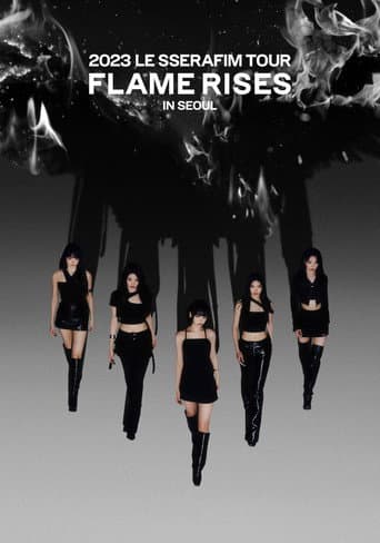 Poster for 2023 LE SSERAFIM TOUR 'FLAME RISES' IN SEOUL