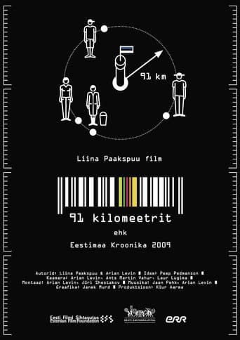 Poster for 91 kilometers. Chronicle of Estonia 2009