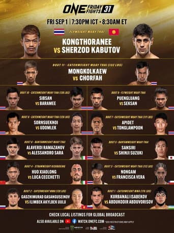 Poster for ONE Friday Fights 31: Kongthoranee vs. Kabutov