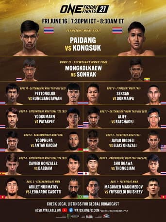 Poster for ONE Friday Fights 21: Paidang vs. Kongsuk