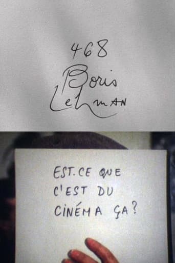 Poster for Cinématon n°468 : Boris Lehman