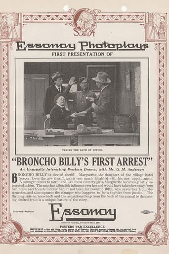 Poster for Broncho Billy's First Arrest