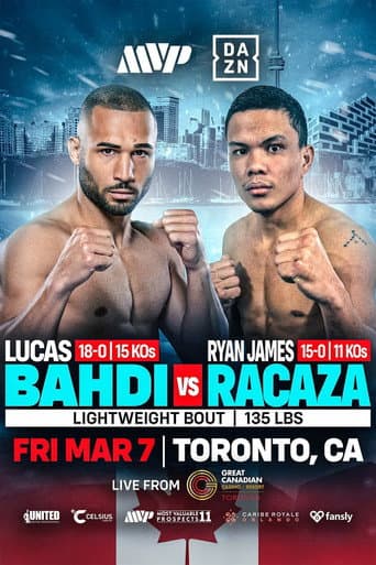 Poster for Lucas Bahdi vs. Ryan James Racaza