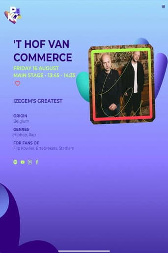 Poster for 'T Hof Van Commerce: Pukkelpop 2024