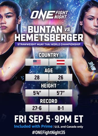 Poster for ONE Fight Night 35: Buntan vs. Hemetsberger