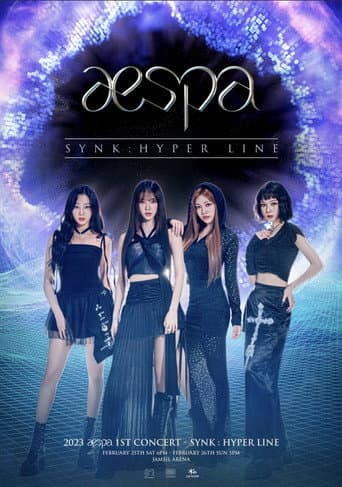 Poster for aespa LIVE TOUR 2023 'SYNK: HYPER LINE'