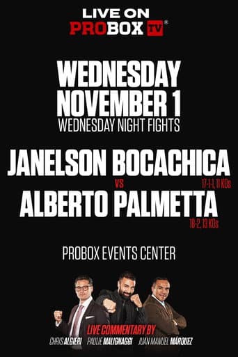 Poster for Janelson Bocachica vs. Alberto Palmetta