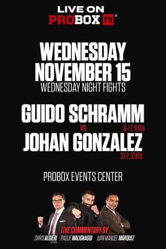 Poster for Guido Emmanuel Schramm vs. Johan Gonzalez