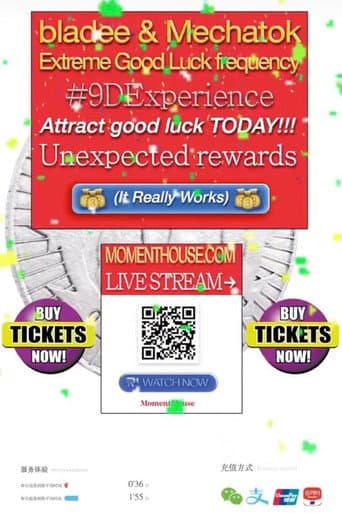 Poster for bladee & Mechatok’s Extreme Good luck frequency #9DExperience Attract good luck TODAY!!! Unexpected rewards (It Really Works)