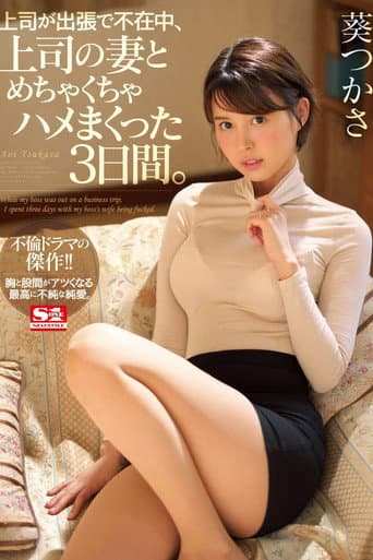 Poster for While My Boss Was Away on a Business Trip, I Fucked the Shit Out of the Boss's Wife for 3 Whole Days. Tsukasa Aoi