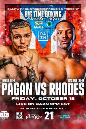 Poster for Joshua Pagan vs. Haskell Rhodes
