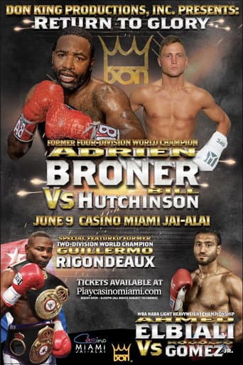 Poster for Adrien Broner vs. Bill Hutchinson