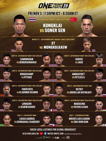 Poster for ONE Friday Fights 39: Kongklai vs. Sen