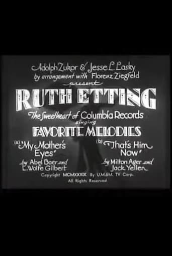 Poster for Ruth Etting in Favorite Melodies