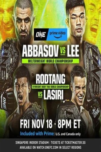 Poster for ONE on Prime Video 4: Abbasov vs. Lee