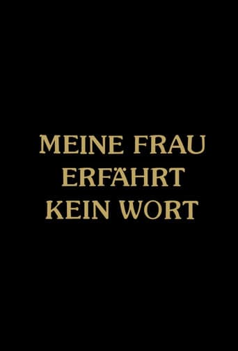 Poster for Meine Frau erfährt kein Wort