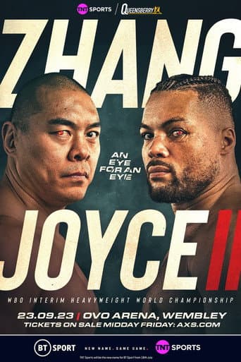 Poster for Zhilei Zhang vs. Joe Joyce II