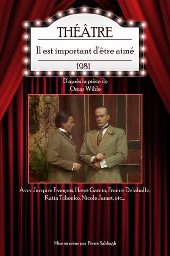 Poster for Il est important d'être aimé