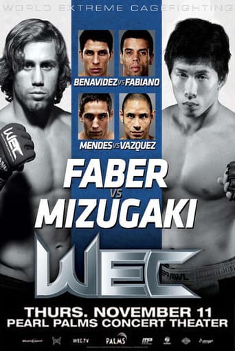 Poster for WEC 52: Faber vs. Mizugaki