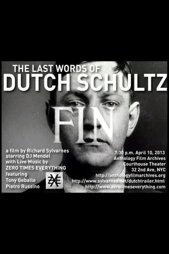 Poster for The Last Words of Dutch Schultz
