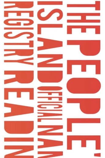 Poster for The People's Island Official Name Registry Reading
