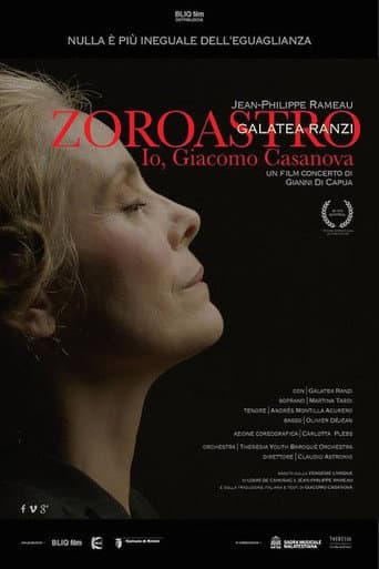 Poster for Zoroastro. Io, Giacomo Casanova.