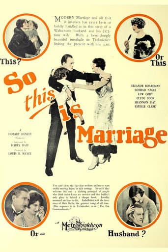 Poster for So This Is Marriage