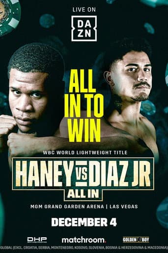 Poster for Devin Haney vs. JoJo Diaz