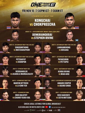 Poster for ONE Friday Fights 87: Kongchai vs. Chokpreecha