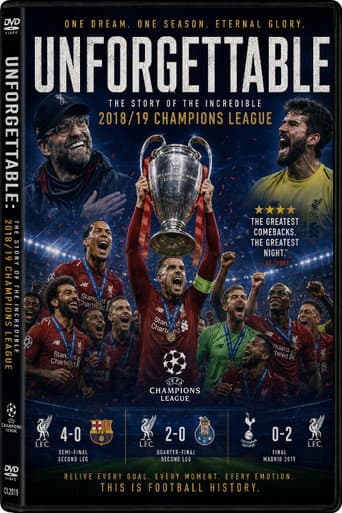Poster for Unforgettable: The story of the incredible 2018/19 Champions League