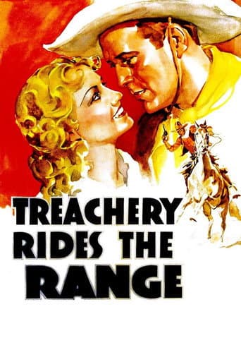 Poster for Treachery Rides the Range
