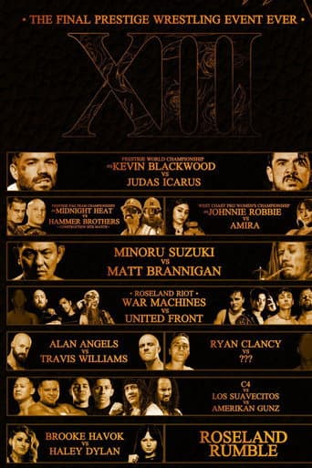Poster for Prestiege Wrestling Roseland XIII