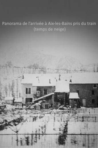 Poster for Panorama de l’arrivée à Aix-les-Bains pris du train (temps de neige)
