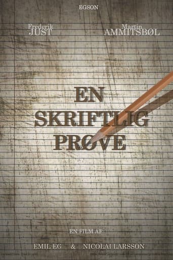 Poster for En Skriftlig Prøve