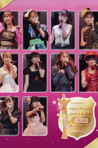 Poster for Hello! Project Kenshuusei Happyoukai 2022 ~Haru no Koukai Jitsuryoku Shindan Test~