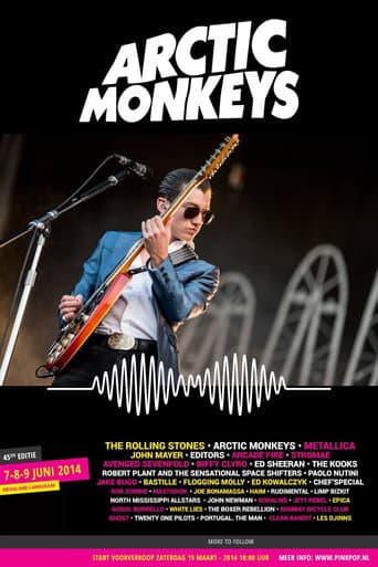 Poster for Arctic Monkeys Live at Pinkpop Festival 2014