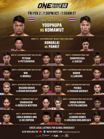 Poster for ONE Friday Fights 50: Yodphupa vs. Komawut