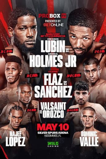 Poster for Erickson Lubin vs. Ardreal Holmes Jr