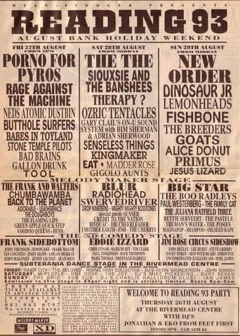 Poster for TOOL: Live at Reading Festival 1993