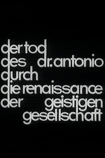 Poster for Der Tod des Dr. Antonio durch die Renaissance der geistigen Gesellschaft