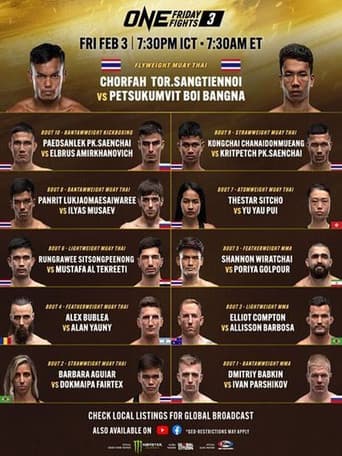 Poster for ONE Friday Fights 3: Chorfah vs. Petsukumvit