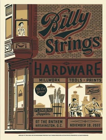 Poster for Billy Strings | 2022.11.18 — The Anthem - Washington, DC