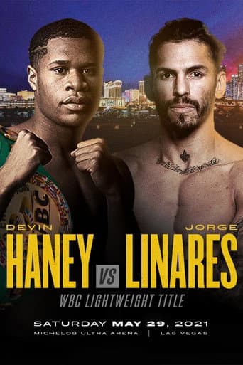 Poster for Devin Haney vs. Jorge Linares