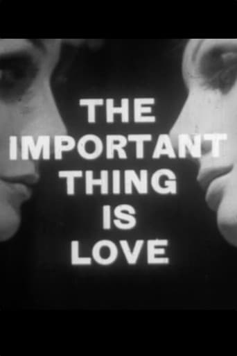 Poster for Important Thing is Love (1971)