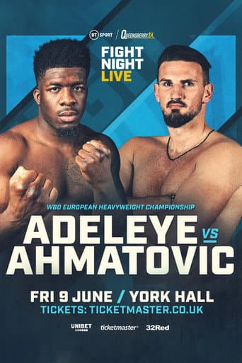 Poster for David Adeleye vs. Emir Ahmatovic