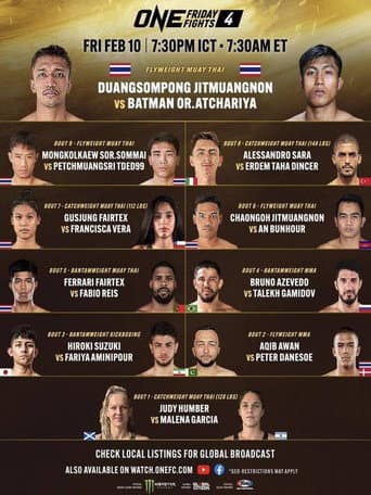Poster for ONE Friday Fights 4: Duangsompong vs. Batman