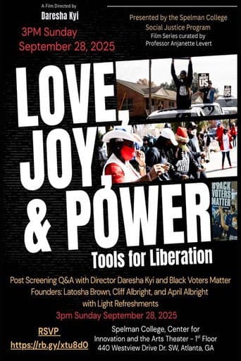 Poster for Love, Joy & Power: Tools for Liberation