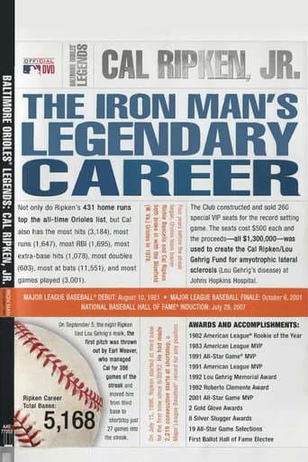 Poster for Baltimore Orioles Legends - Cal Ripken Jr. The Iron Man's Legendary Career