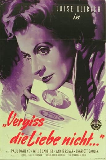 Poster for Vergiß die Liebe nicht