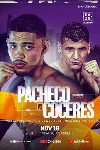 Poster for Diego Pacheco vs. Marcelo Esteban Coceres